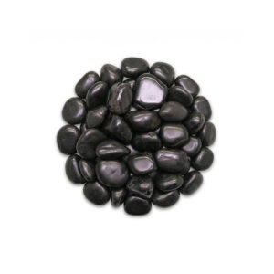 High Polished Black Beach Pebbles